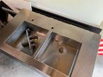 Dubbele RVS Spoelbak - 120x70 cm, Huis en Inrichting, Keuken | Keukenelementen, Ophalen, Gebruikt, 100 tot 150 cm, Minder dan 100 cm
