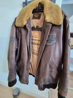 Leren Pall Mall pilotenjack XL, Ophalen, Zo goed als nieuw, Maat 56/58 (XL), Bruin