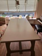 Eettafel antiek taupe, Ophalen, Gebruikt, 200 cm of meer, 50 tot 100 cm