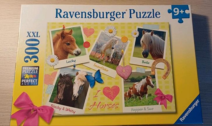 Ravensburger Puzzel 'Mijn lievelingspaarden', 300 stukjes, Hobby en Vrije tijd, Denksport en Puzzels, Zo goed als nieuw, Legpuzzel