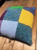 Mooi patchwork gehaakt kussen 42/42, Gebruikt, Etten-Leur, Vierkant, DJT@dejuistetoon.eu