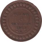 Tunesië 5 Centimes 1917, Postzegels en Munten, Munten | Afrika, Ophalen of Verzenden, Overige landen, Losse munt