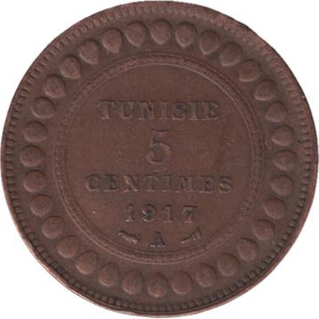 Tunesië 5 Centimes 1917 beschikbaar voor biedingen