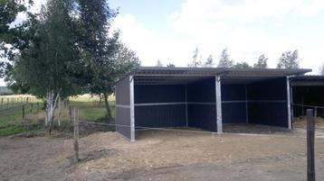  schuilstal, Paardenboxen,buitenboxen,buitenstal, stallen beschikbaar voor biedingen
