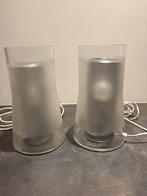 IKEA B9919 vintage tafellamp set van 2, Huis en Inrichting, Lampen | Tafellampen, Ophalen of Verzenden, Zo goed als nieuw, Glas