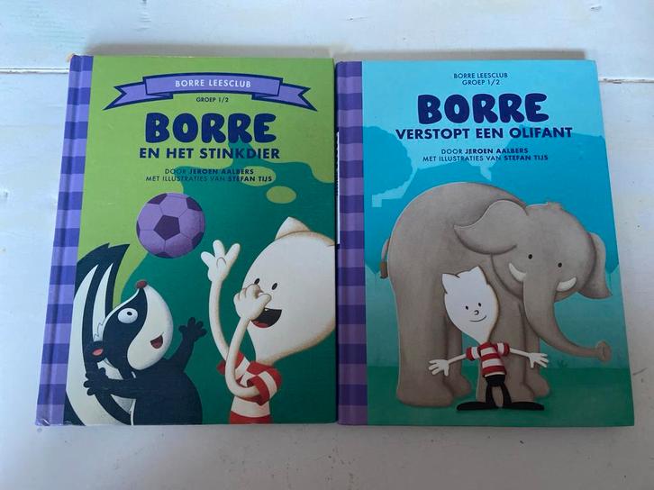 Borre Leestclub - 2 Boeken, Boeken, Kinderboeken | Jeugd | onder 10 jaar, Zo goed als nieuw, Fictie algemeen, Ophalen of Verzenden