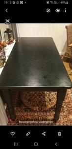 Tafel zwarte 1.80 eettafel, Huis en Inrichting, Ophalen, Gebruikt, 50 tot 100 cm, Vijf personen of meer