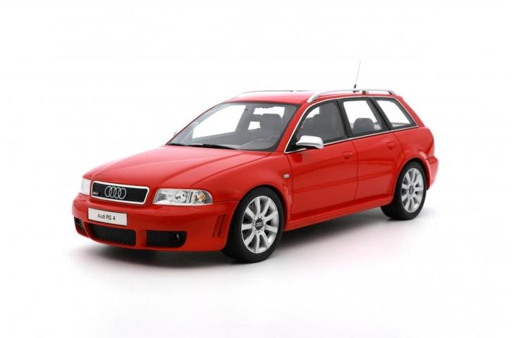 1/18 Audi RS 4 B5 Misano Red, Hobby en Vrije tijd, Modelauto's | 1:18, Nieuw, Auto, OttOMobile, Ophalen
