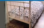 Spijlenbed, 90 cm, Eenpersoons, Wit, Ophalen of Verzenden