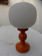 Tafellampje oranje jaren 70 seventies vintage retro spaceage, Huis en Inrichting, Lampen | Tafellampen, Ophalen of Verzenden, Gebruikt