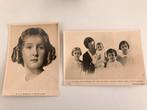 Italie,,Koninklijke familie, 2 kaarten, bijgeknipt, Verzamelen, Koninklijk Huis en Royalty, Ophalen of Verzenden, Gebruikt, Kaart, Foto of Prent