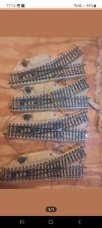 Märklin M-Rail Elektrische Wissel Links 5117, Hobby en Vrije tijd, Wisselstroom, Gebruikt, Rails, Ophalen of Verzenden