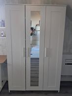 Kledingkast wit (Ikea Brimnes), Huis en Inrichting, Ophalen, 100 tot 150 cm, Met hangruimte, Zo goed als nieuw