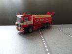 088 herpa mercedes actros laag dak + kraan colonia 1:87 truc, Hobby en Vrije tijd, Modelauto's | 1:87, Ophalen of Verzenden, Zo goed als nieuw