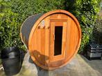 Barrelsauna DEMO~elektrisch~gebruikt~tweedehandse |red cedar, Complete sauna, Ophalen of Verzenden, Zo goed als nieuw
