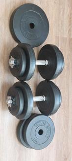 Adjustable Dumbbells (verstelbare halters) 2 x 20 Kg, Sport en Fitness, Fitnessmaterialen, Zo goed als nieuw, Dumbbell, Ophalen