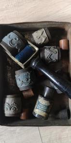 Antieke Franse borduurpatroon roller set, Antiek en Kunst, Ophalen of Verzenden