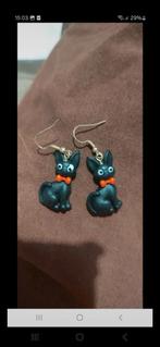 Oorbellen kat, Sieraden, Tassen en Uiterlijk, Oorbellen, Ophalen, Nieuw, Overige materialen