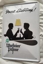 Vintage Metalen Reclamebord Warsteiner Pilsener NIEUW, Verzamelen, Merken en Reclamevoorwerpen, Ophalen of Verzenden, Nieuw, Reclamebord