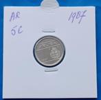 Aruba 5 cent - 1987 UNC, Postzegels en Munten, Munten | Nederland, Koningin Juliana, Losse munt, 5 cent, Verzenden