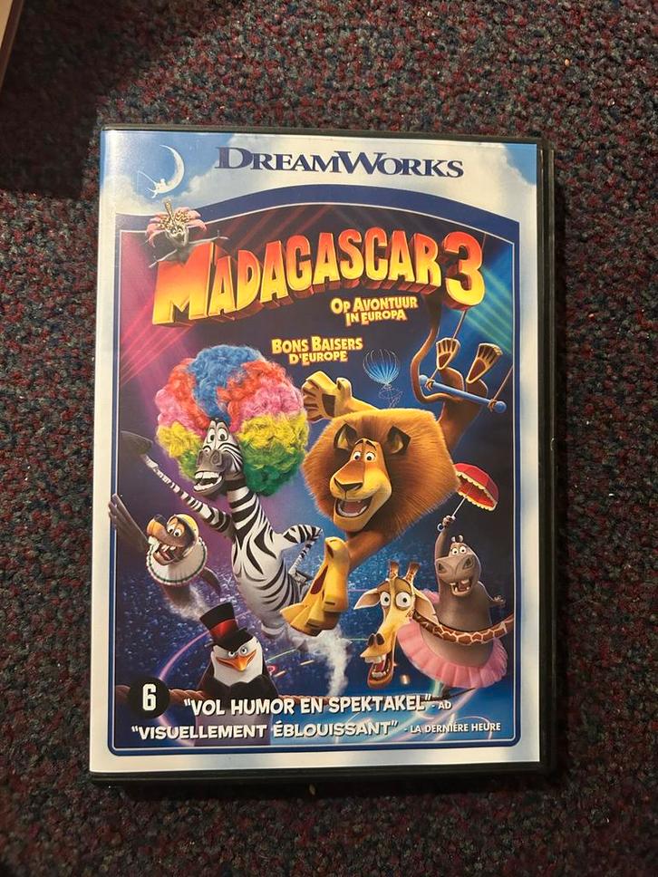 Madagascar 3 DVD, Cd's en Dvd's, Dvd's | Kinderen en Jeugd, Zo goed als nieuw, Film, Avontuur, Vanaf 6 jaar, Ophalen of Verzenden