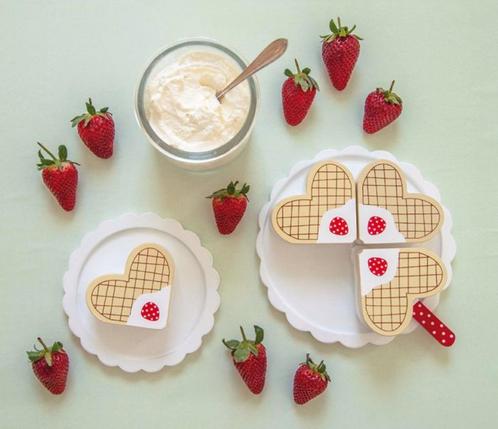 Houten speeltaart wafel JaBaDaBaDo, Kinderen en Baby's, Speelgoed | Speelkeukens, Nieuw, Speelkeuken-accessoire, Hout, Ophalen of Verzenden