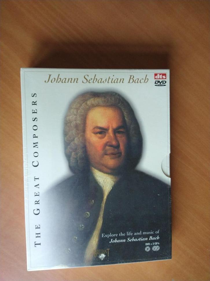 Johann Sebastian Bach - The Great Composers 2 CD + DVD NIEUW, Cd's en Dvd's, Dvd's | Klassiekers, Nieuw in verpakking, Drama, 1980 tot heden