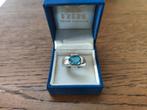 Zilveren ring met Topaas maat 53, Ophalen of Verzenden, Zo goed als nieuw, Met edelsteen, Dame