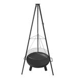 Muntel BBQ Tripod - Inclusief Vuurschaal - 65 x 180 cm, Ophalen, Zo goed als nieuw, Overige, Met accessoires