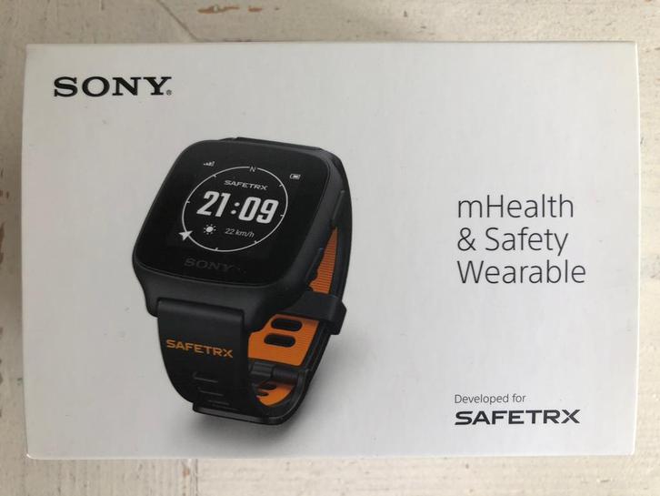 Sony Safetrx Active horloge, Sieraden, Tassen en Uiterlijk, Sporthorloges, Nieuw, Android, Zwart, Afstand, GPS, Ophalen of Verzenden