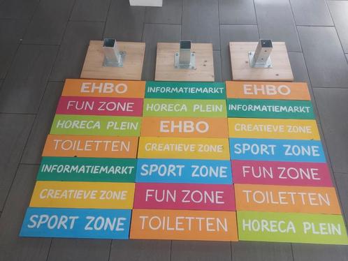 Bedrijf Events Beurs Festival B&B etc Wegwijs strand borden, Hobby en Vrije tijd, Feestartikelen, Nieuw, Overige typen, Ophalen of Verzenden