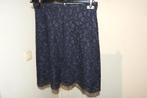 Sandro donker blauwe rok bovenlaag van kant look stof 1/S