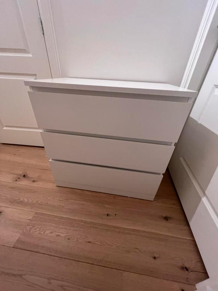 Ikea Malm ladekast - Wit, Huis en Inrichting, Kasten | Ladekasten, Gebruikt, Minder dan 100 cm, Minder dan 50 cm, 25 tot 50 cm