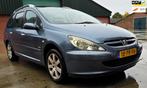 Peugeot 307 SW 1.6 16V Navtech Met airco-clima, cruise contr, 65 €/maand, Stof, Gebruikt, Zwart