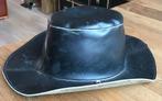 Leren zwarte hoed maat 58 heren of dames, Ophalen of Verzenden, Hoed, 58 of 59 cm (L, 7¼ of ⅜ inch)