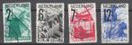 K409 nvph 1932 anvv zegels gestempeld 244 247, Verzenden, T/m 1940, Gestempeld