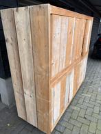Steigerhouten Kast met Deuren, Huis en Inrichting, Kasten | Dressoirs, Ophalen of Verzenden, 50 tot 75 cm