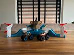 Hot Wheels Monster Trucks Mecha Haai met 2 Monster Trucks, Ophalen of Verzenden, Zo goed als nieuw, Handmatig, Hot Wheels