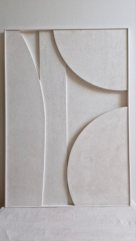 Abstracte 3D Wanddecoratie - Modern Kunstwerk, Huis en Inrichting, Woonaccessoires | Wanddecoraties, Nieuw, Ophalen of Verzenden