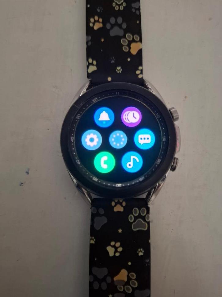 Samsung Smartwatch 3 44mm in heel goede staat, Sieraden, Tassen en Uiterlijk, Sporthorloges, Gebruikt, Android, Zwart, Afstand