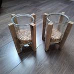 2 potjes voor planten of bloemen, Ophalen, Overige kleuren, Minder dan 50 cm, Glas