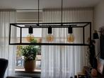Mooie zwart stalen lamp., Huis en Inrichting, Lampen | Hanglampen, Ophalen of Verzenden, Zo goed als nieuw, Minder dan 50 cm