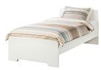 Ikea Askvoll ledikant met matras, Huis en Inrichting, Ophalen, Eenpersoons, Wit, Zo goed als nieuw