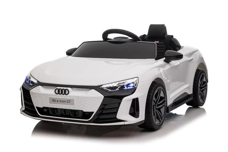 Elektrische Kinderauto 12v - Audi-RS E-Tron GT | Wit, Kinderen en Baby's, Speelgoed | Speelgoedvoertuigen, Nieuw, Afstandsbediening