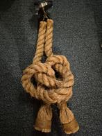 Unieke touwlamp - handgemaakt, Huis en Inrichting, Lampen | Hanglampen, Ophalen, Metaal, Gebruikt, Rustiek