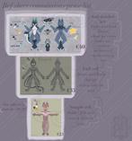 Fursona refference sheet commissions open!, Ophalen of Verzenden, Zo goed als nieuw, Accessoires