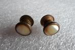 Art Deco Manchet Knopen Snap Cufflinks, Ophalen of Verzenden, Gebruikt, Overige materialen, Verguld