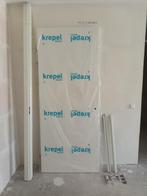 Opdekdeur met bijpassende stalen kozijn nieuw in de verpakki, Ophalen, 80 tot 100 cm, 215 cm of meer, Binnendeur