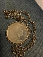 Zilveren tientje aan ketting 1970, Ophalen of Verzenden, Koningin Juliana, 10 gulden