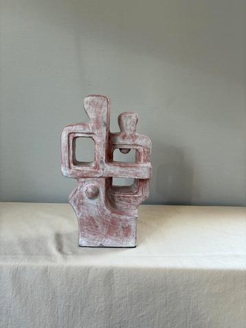 Vintage ceramic brutalist beeld sculptuur  h35cm beschikbaar voor biedingen